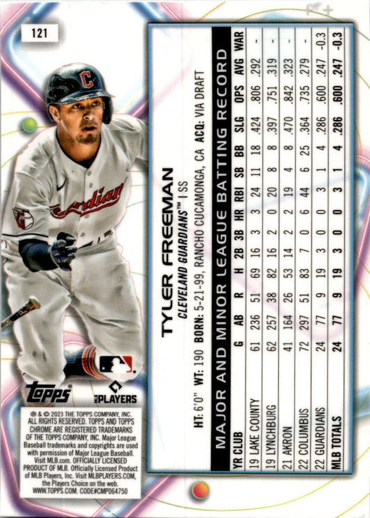 2023 2023 Topps Chrome Cosmic #121 Tyler Freeman RC