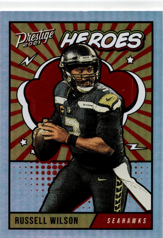 2021 Panini Prestige Heroes #HE-1 Russell Wilson  Seattle Seahawks