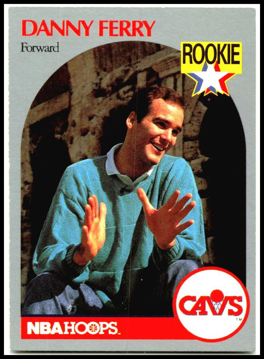1990-91 Hoops #336 Danny Ferry Rookie Cleveland Cavaliers