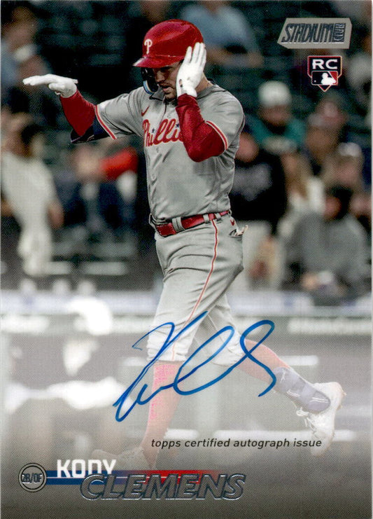 2023 Stadium Club #SCBA-KC Kody Clemens Autographs Philadelphia Phillies