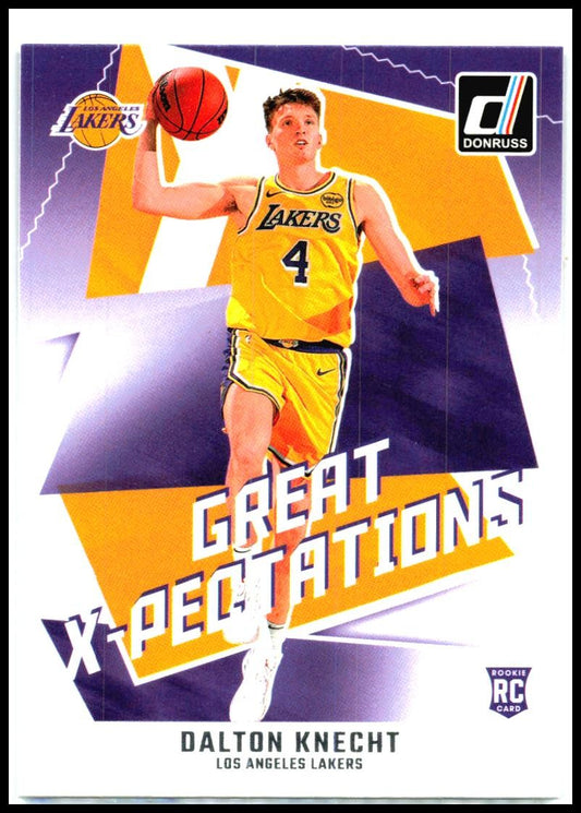 2024-25 Donruss Great X-Pectations #3 Dalton Knecht Los Angeles Lakers