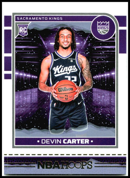 2024-25 Hoops Winter #243 Devin Carter Rookie Sacramento Kings