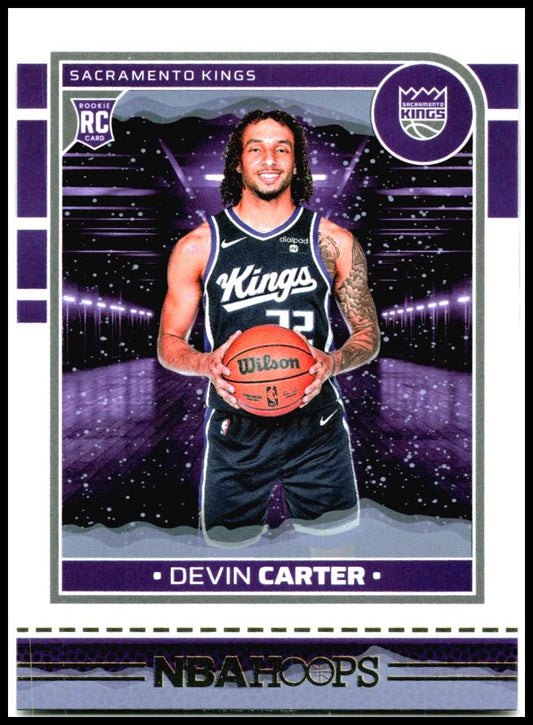 2024-25 Hoops Winter #243 Devin Carter Rookie Sacramento Kings