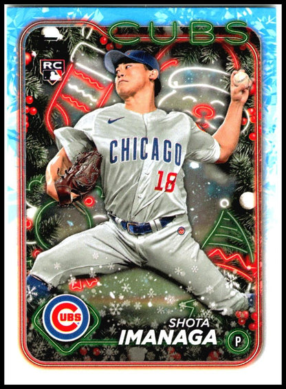 2024 Topps Holiday #H84 Shota Imanaga Rookie Chicago Cubs