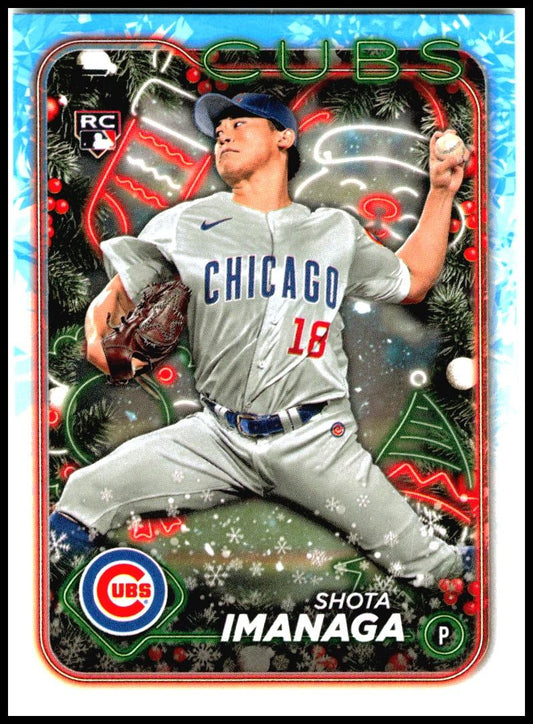 2024 Topps Holiday #H84 Shota Imanaga Rookie Chicago Cubs
