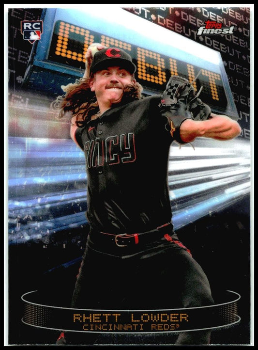 2025 Topps Finest Debut #D-10 Rhett Lowder Rookie Reds