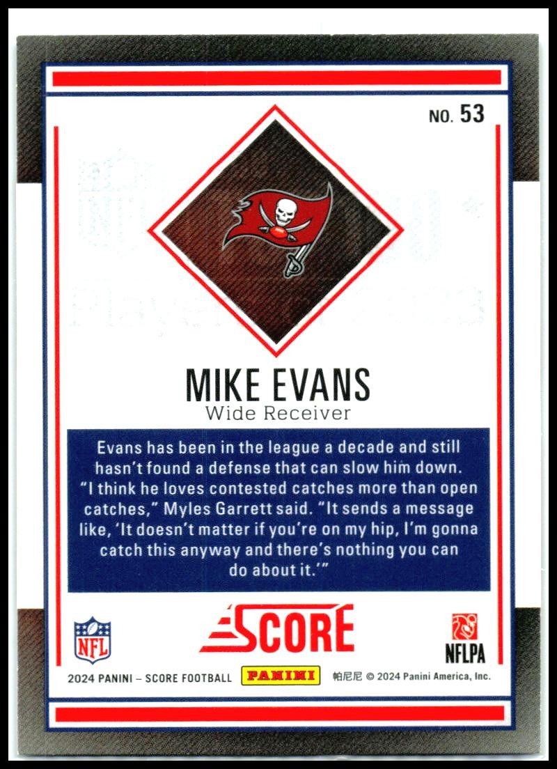 2024 Score Top 100 #53 Mike Evans Tampa Bay Buccaneers