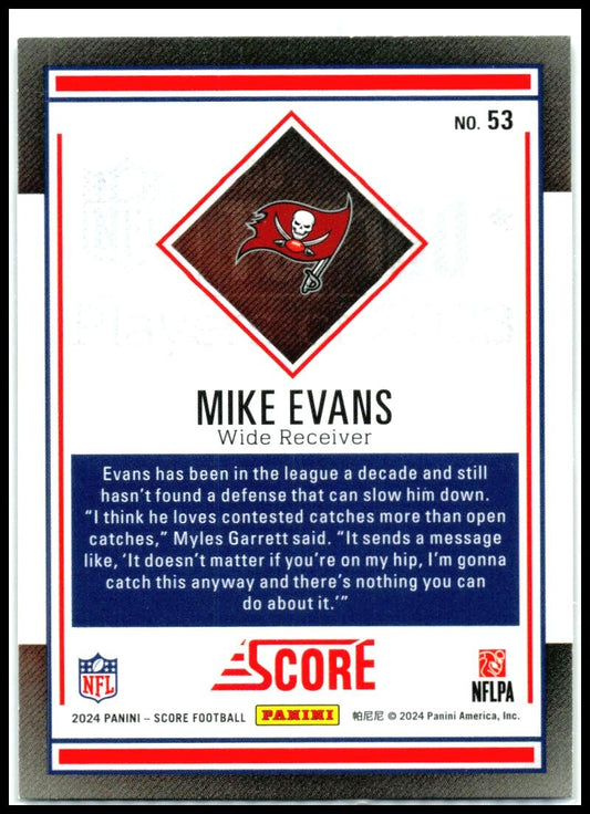 2024 Score Top 100 #53 Mike Evans Tampa Bay Buccaneers