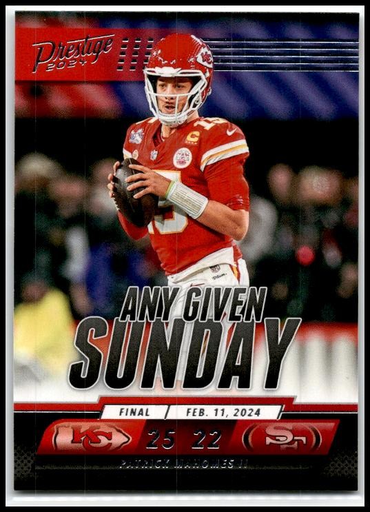 2024 Panini Prestige Any Given Sunday #AGS-PMS Patrick Mahomes II Chiefs