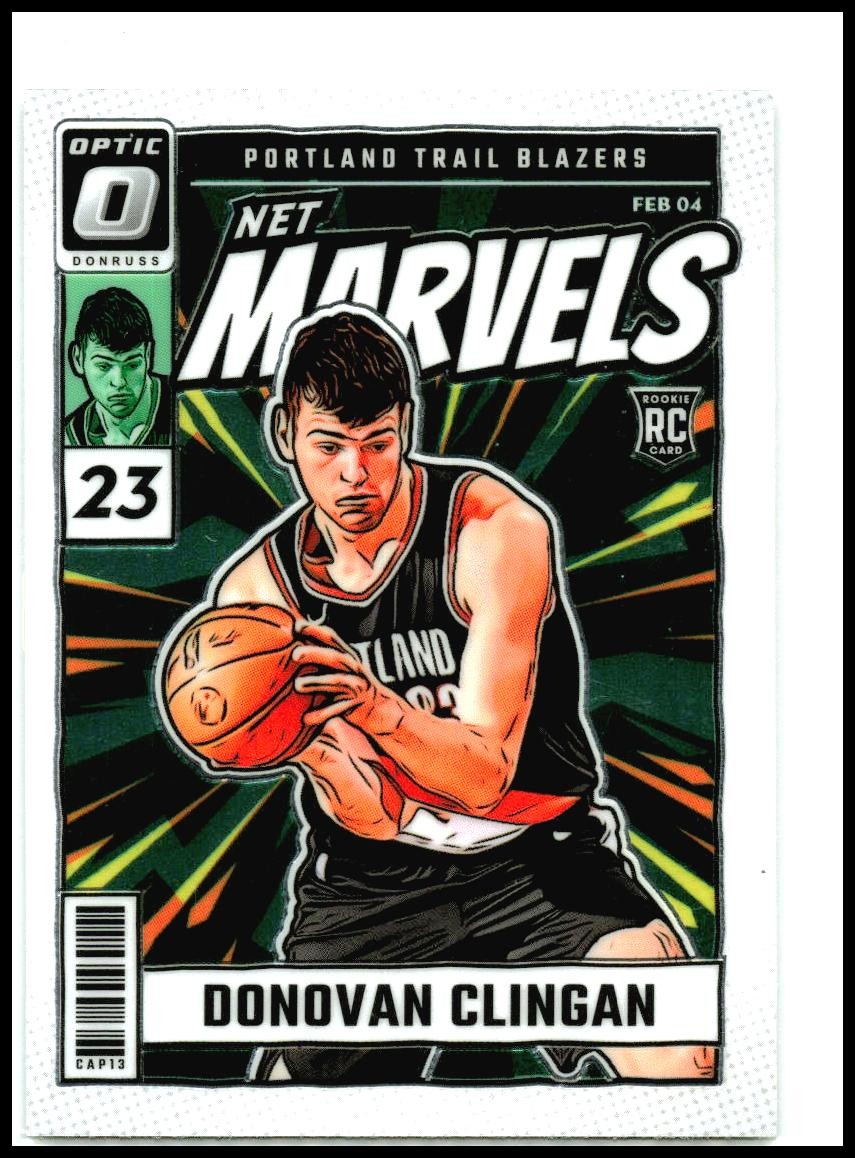 2024-25 Donruss Optic Net Marvels #11 Donovan Clingan Portland Trail Blazers