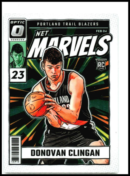 2024-25 Donruss Optic Net Marvels #11 Donovan Clingan Portland Trail Blazers
