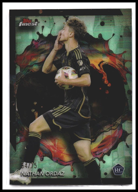 2024 Finest MLS #248 Nathan Ordaz Neon Green Refractor #/75