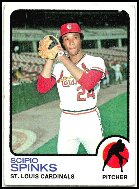 1973 Topps #417a Scipio Spinks St. Louis Cardinals