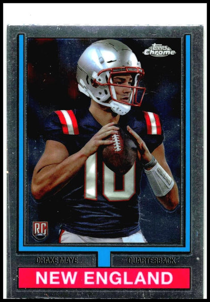 2024 Topps Chrome 1974 Topps Football #74TF-3 Drake Maye New England Patriots
