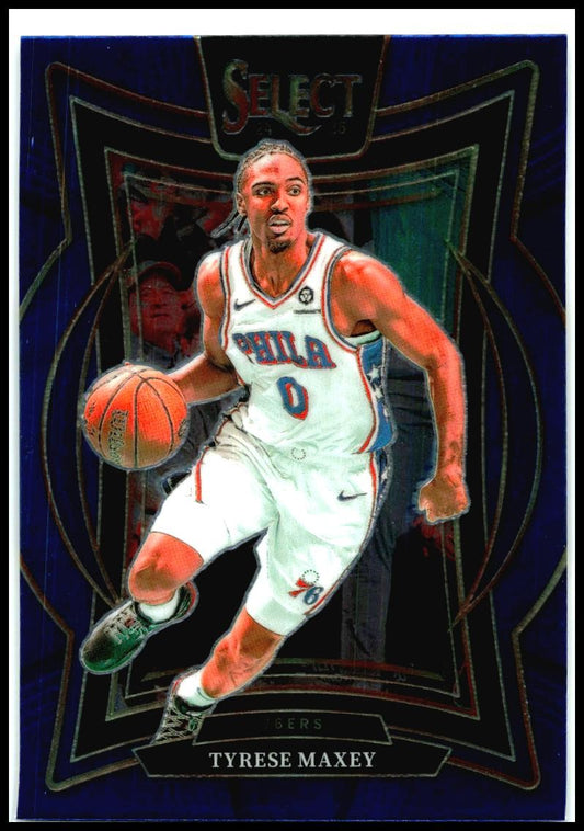 2024-25 Panini Select Blue #20 Tyrese Maxey Philadelphia 76ers