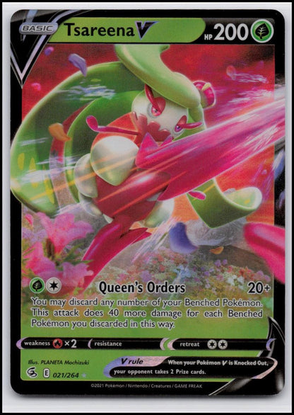 SWSH08: Fusion Strike #021/264 Tsareena V