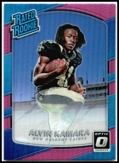 2017 Donruss Optic Pink #199 Alvin Kamara Rookie New Orleans Saints