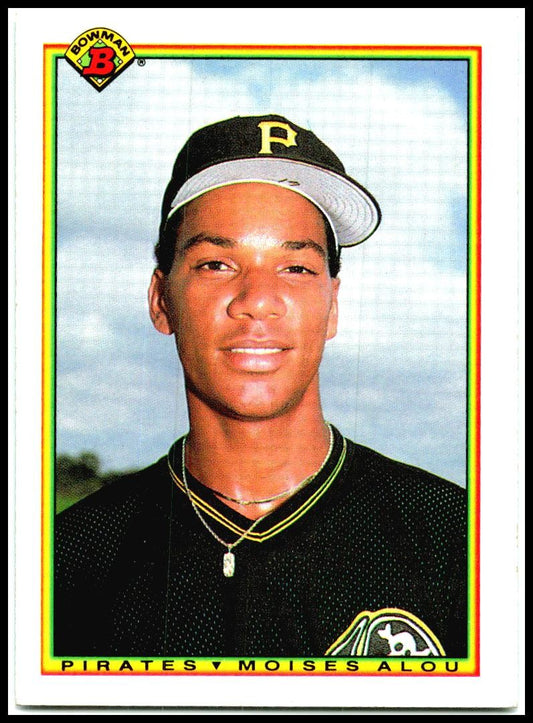 1990 Bowman #178 Moises Alou Rookie Pittsburgh Pirates