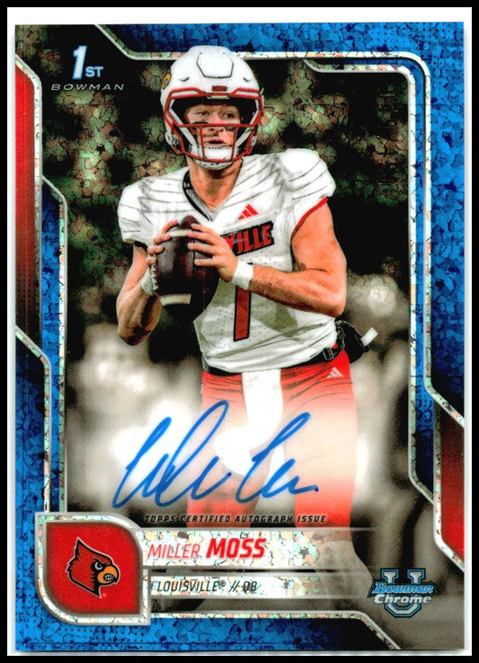 2025 Chrome University Auto Blue Mini-Diamond #BCA-MMO Miller Moss Auto  /150