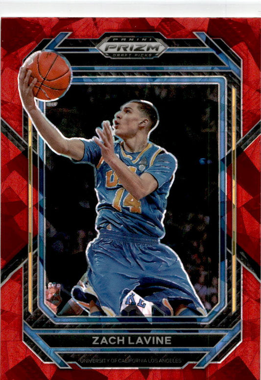 2023-24 Panini Prizm Draft Picks Red Ice #59 Zach LaVine Chicago Bulls/ UCLA