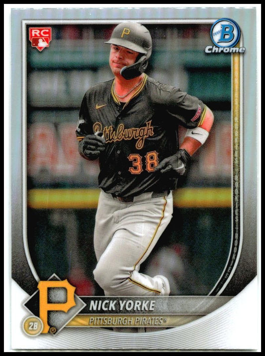 2025 Bowman Bowman Chrome Red Rookie Logo #97 Nick Yorke Rookie Pirates