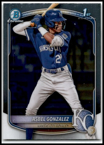 2025 Bowman Chrome #BCP-4 Asbel Gonzalez Royals