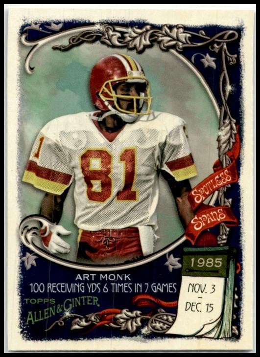 2023 Topps Composite Spotless Spans #SS-8 Art Monk Washington Redskins