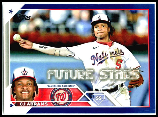 2023 Topps Blue #35 CJ Abrams Washington Nationals