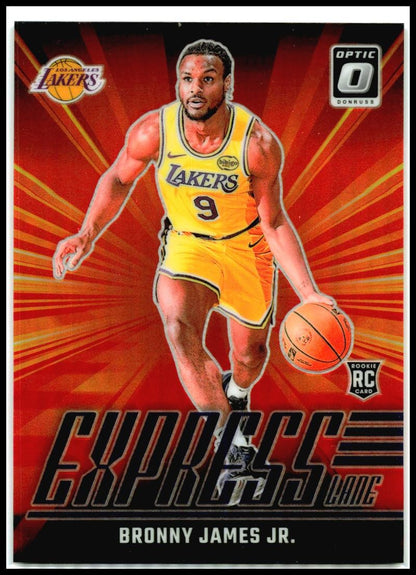 2024-25 Donruss Optic Express Lane Purple #4 Bronny James Jr. Los Angeles Lakers