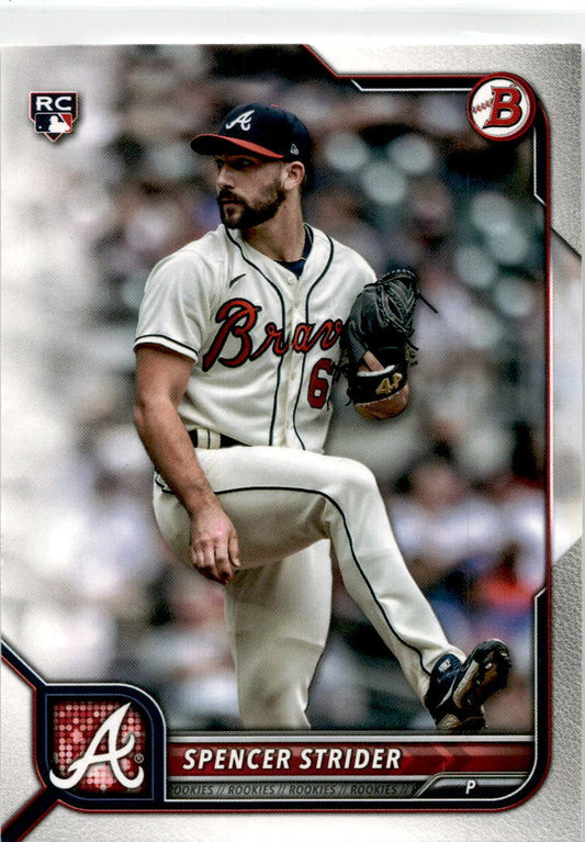 2022 Bowman #41 Spencer Strider Rookie Atlanta Braves