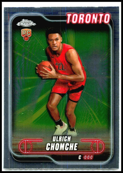 2024-25 Topps Chrome #191 Ulrich Chomche Rookie Toronto Raptors
