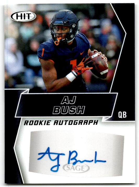2019 SAGE HIT Autographs AJ Bush Auto Illinois Fighting Illini #A97