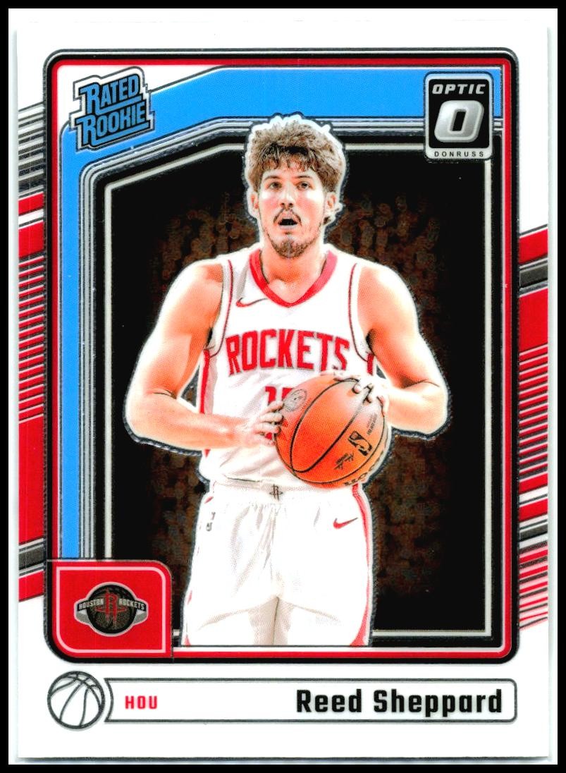 2024-25 Donruss Optic #255 Reed Sheppard Rookie Houston Rockets