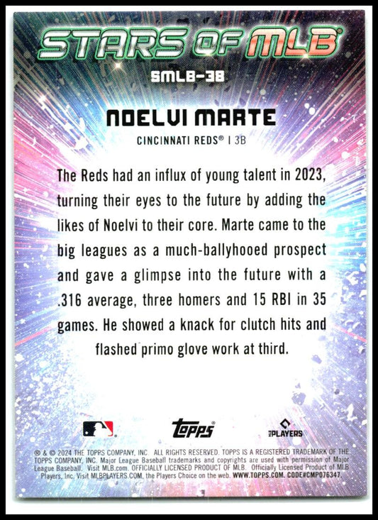 2024 Topps Stars of MLB #SMLB-38 Noelvi Marte Cincinnati Reds