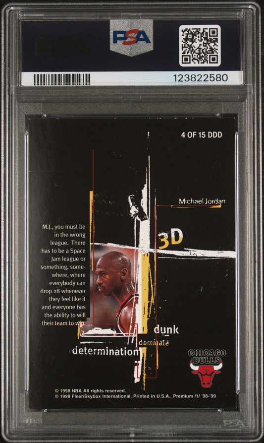 1998 Skybox Premium 3d'S #4 Michael Jordan Bulls