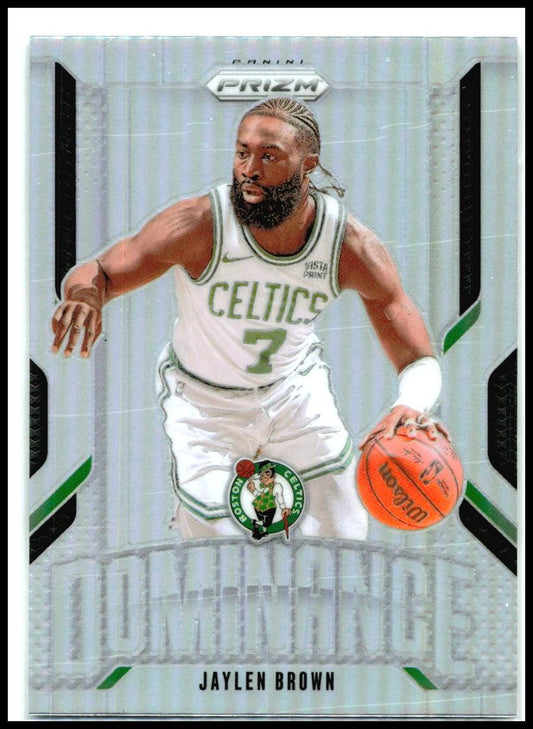 2024-25 Panini Prizm Dominance Prizms Silver #6 Jaylen Brown Boston Celtics
