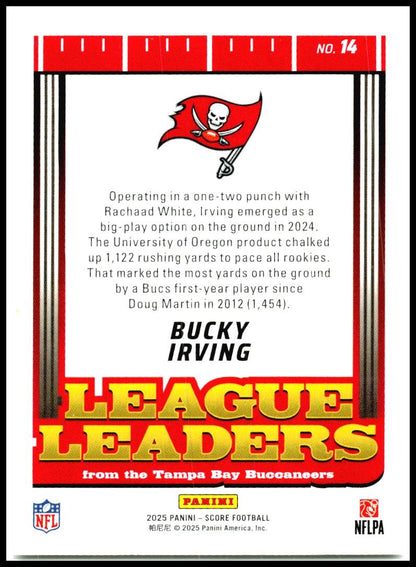 2025 Score League Leaders #14 Bucky Irving