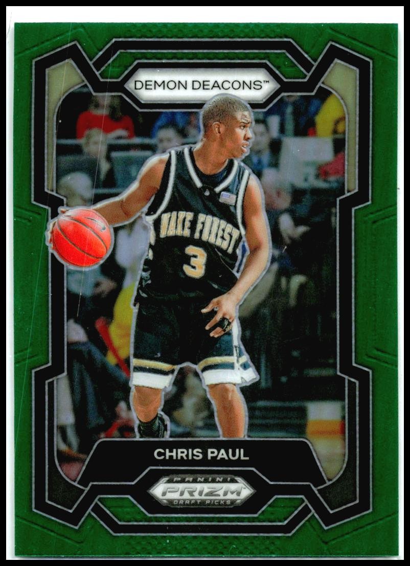 2024 Panini Prizm Draft Picks Green #53 Chris Paul Wake Forest Demon Deacons
