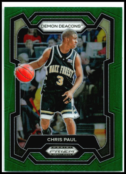 2024 Panini Prizm Draft Picks Green #53 Chris Paul Wake Forest Demon Deacons