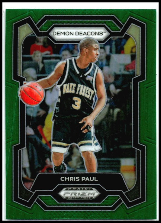 2024 Panini Prizm Draft Picks Green #53 Chris Paul Wake Forest Demon Deacons