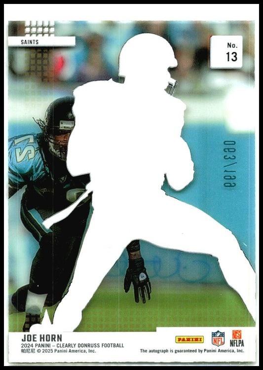 2024 Clearly Donruss Clearly Retro2004 Auto /199 #13 Joe Horn Saints