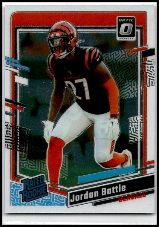 2023 Donruss Optic #221 Jordan Battle Rookie Cincinnati Bengals