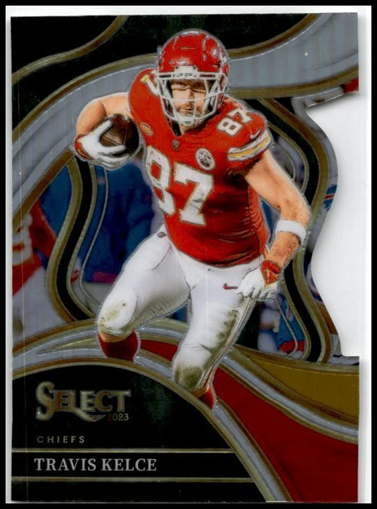 2023 Panini Select Black and Gold Prizms Die Cuts #215 Travis Kelce Chiefs