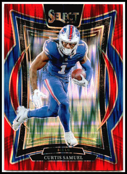 2024 Panini Select Red Prizm Shock #23 Curtis Samuel #/249 Buffalo Bills