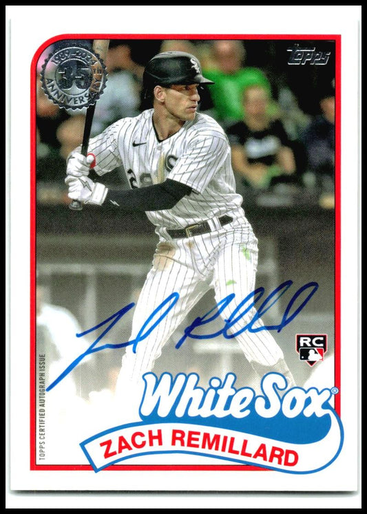 2024 Topps 989 Topps 35th Anniversary Auto #89BA-ZR Zach Remillard Auto Chicago
