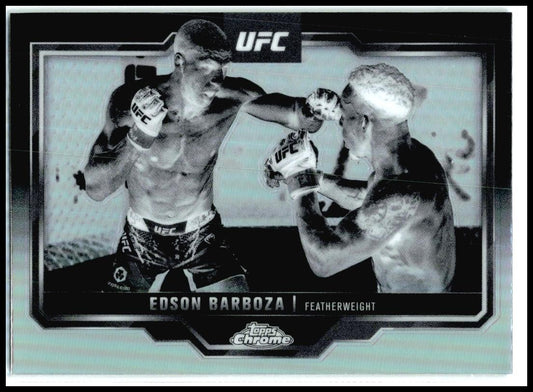 2025 Topps Chrome UFC Negative Refractor #117 Edson Barboza