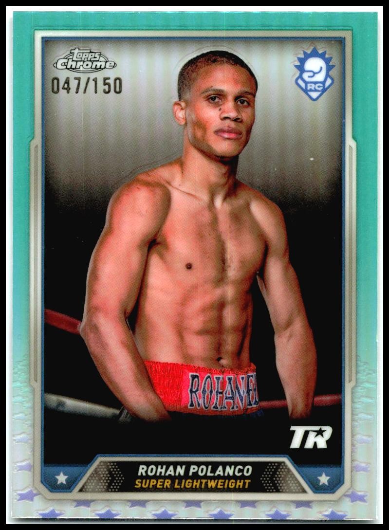 2024 Topps Chrome Boxing Aqua /150 #30 Rohan Polanco