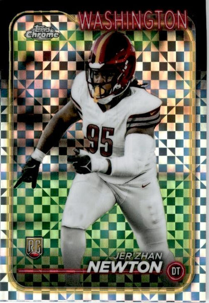 2024 Topps Chrome Checkerboard #233 Jer'Zhan Newton Washington