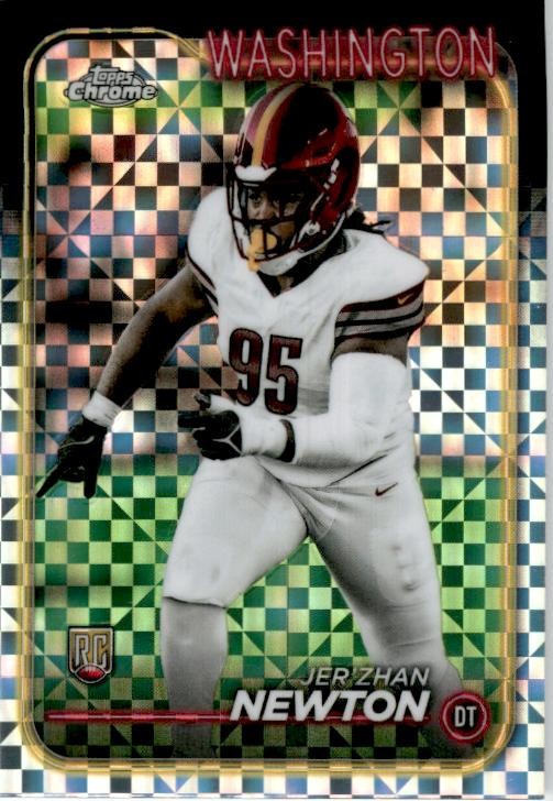 2024 Topps Chrome Checkerboard #233 Jer'Zhan Newton Washington