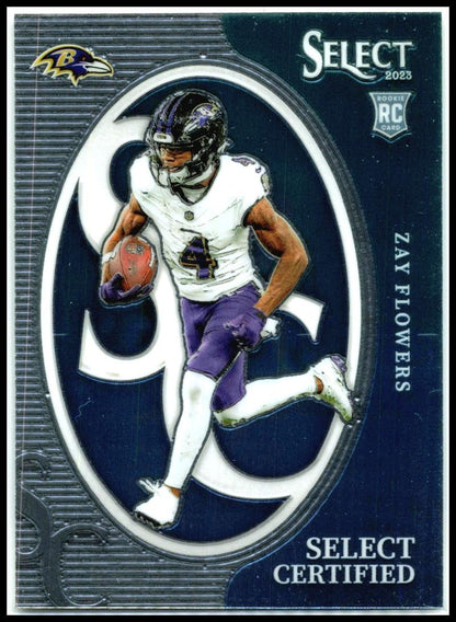 2023 Panini Select Select Certified Rookies #CRO-ZFL Zay Flowers Ravens